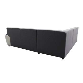 Sedacia súprava ROYAL ľavá, tmavosivá/biela 4