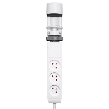 Predlžovací kábel na stôl RPC 72 biela, 3 zásuvky, 2x USB-A, 1x USB-C, dĺžka 1,5 m 1