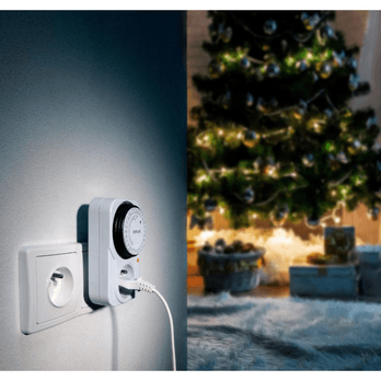 Spínacia zásuvka mechanická RST10MD biela, denná 1