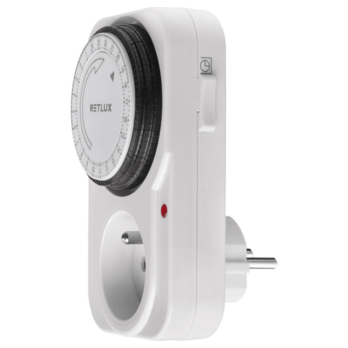 Spínacia zásuvka mechanická RST10MD biela, denná 2