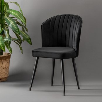 Jedálenská stolička RUBI 2 čierna. sada 4 ks 1