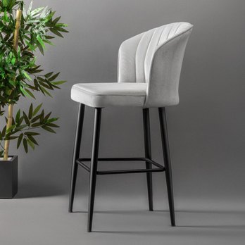 Barová stolička RUBI 3 krémová/čierna, sada 2 ks 2