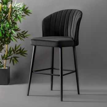 Barová stolička RUBI 3 čierna, sada 2 ks 1