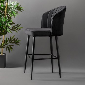 Barová stolička RUBI 3 čierna, sada 2 ks 2