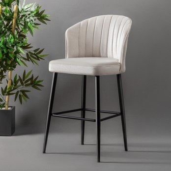 Barová stolička RUBI 3 krémová/čierna, sada 2 ks 1