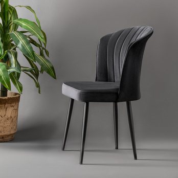 Jedálenská stolička RUBI čierna, sada 2 ks 2