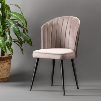 Jedálenská stolička RUBI hnedá/čierna, sada 2 ks 1