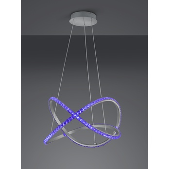 Závesné LED RGB svietidlo RUBIN strieborná 2