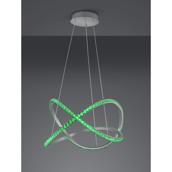 Závesné LED RGB svietidlo RUBIN strieborná 3