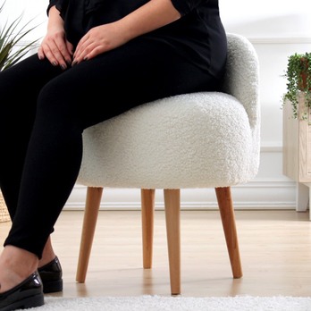 Taburet RUFMEE biela 5