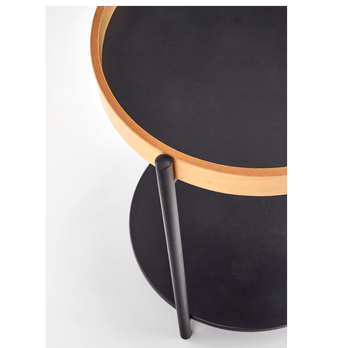 Prístavný stolík RULU dub/čierna 1