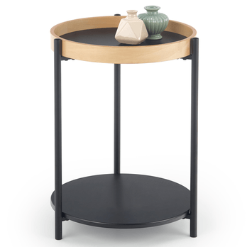 Prístavný stolík RULU dub/čierna 3