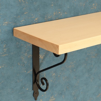 Nástenná polica RUNAL buk, šírka 150 cm 3