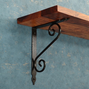 Nástenná polica RUNAL palisander, šírka 150 cm 3