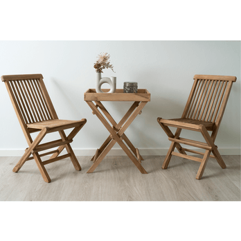 Záhradný stôl RUNDO teak 1