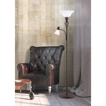Stojacia lampa RUSTICA kov/biela 1