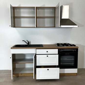 Kuchynský blok RUSTIK II 190 dub artisan/biela 2