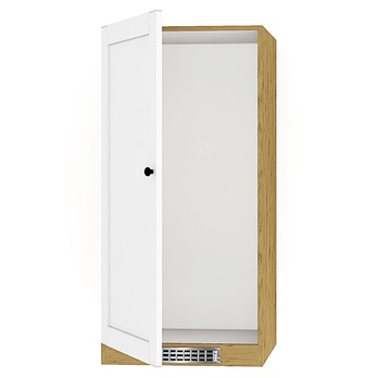 Vysoká skriňa RUSTIK II 21 biela/dub artisan 1