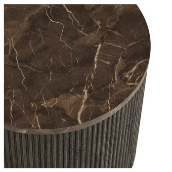 Prístavný stolík RUTO tmavohnedá 3