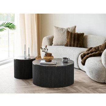 Prístavný stolík RUTO tmavohnedá 4