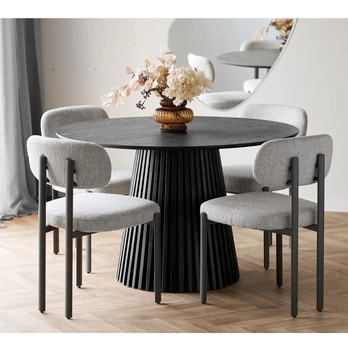 Jedálenská stolička RUYON svetlosivá 1