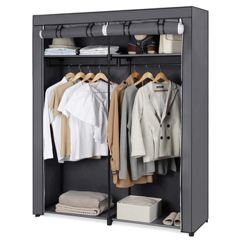 Látková skriňa RYG02 sivá 2