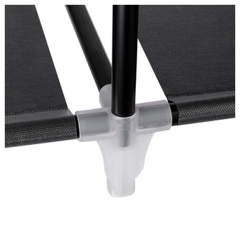 Látková šatníková skriňa RYG12 čierna 11