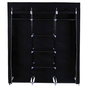 Látková šatníková skriňa RYG12 čierna 4