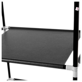 Látková šatníková skriňa RYG12 čierna 17