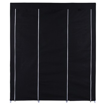 Látková šatníková skriňa RYG12 čierna 19