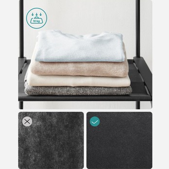 Stojan na šaty RYGO čierna 2