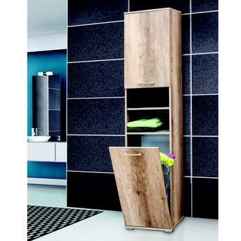 Skrinka s košom SABINA dub canyon 1