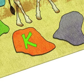 Detský penový koberec SAFARI viacfarebná, 77x117 cm 2