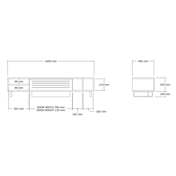 TV komoda SAFIR borovica/antracitová 4