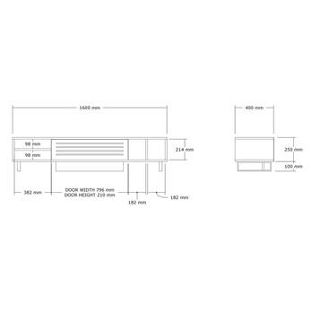 TV komoda SAFIR travertín 5