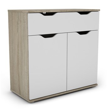 Komoda SAGA 1 dub sonoma/biela 2