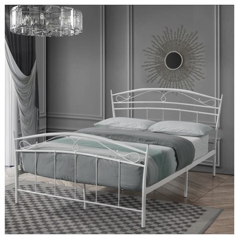 Posteľ SAINO biela, 140x200 cm 1