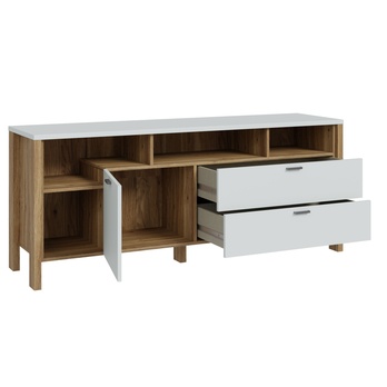 TV komoda SAITAMA R dub mauvella/sivá 2