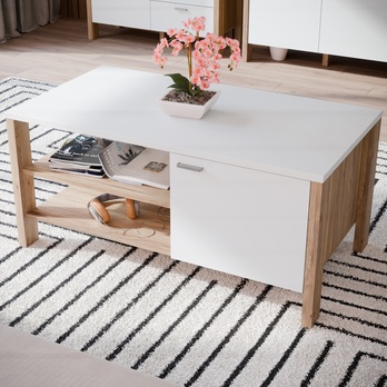 Konferenčný stolík SAITAMA dub mauvella/sivá 1