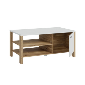 Konferenčný stolík SAITAMA dub mauvella/sivá 3