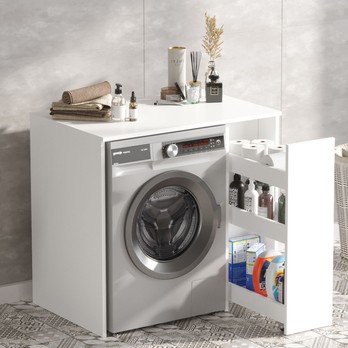 Skrinka nad práčku SAL II biela 1