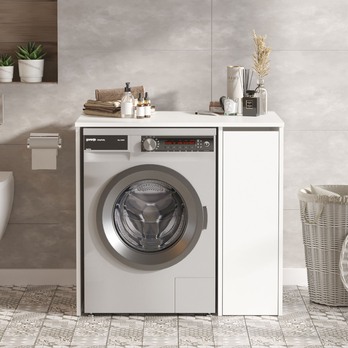 Skrinka nad práčku SAL II biela 2