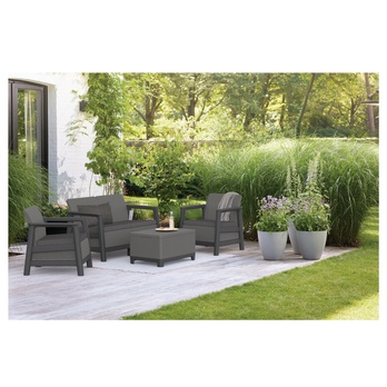 Záhradná zostava SALA horská sivá/grafitová 1