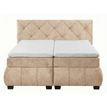 Polohovacia posteľ s matracom a topperom SALENA béžová, 160x200 cm 3