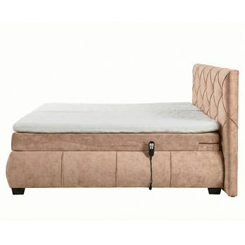 Polohovacia posteľ s matracom a topperom SALENA béžová, 160x200 cm 4