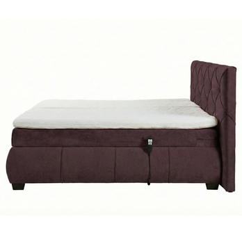 Polohovacia posteľ s matracom a topperom SALENA gaštanová, 180x200 cm 4