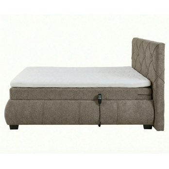 Polohovacia posteľ s matracom a topperom SALENA hnedosivá, 120x200 cm 4