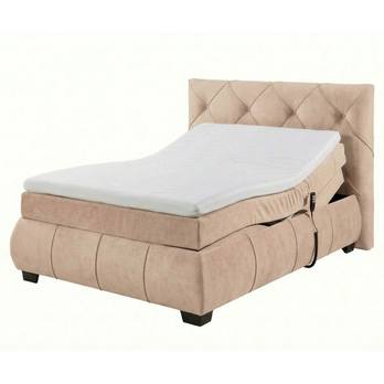 Polohovacia posteľ s matracom a topperom SALENA béžová, 120x200 cm 2