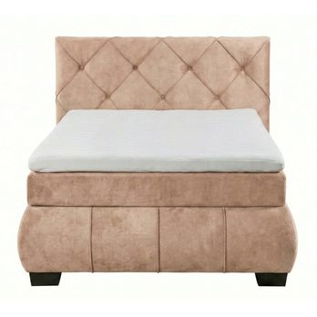 Polohovacia posteľ s matracom a topperom SALENA béžová, 120x200 cm 3