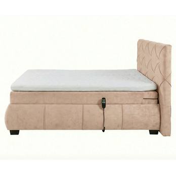 Polohovacia posteľ s matracom a topperom SALENA béžová, 120x200 cm 4